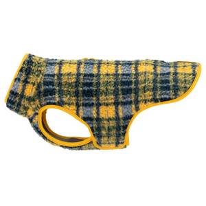 lot 2124 image: RC Pets Double-Layered, Adjustable Tundra Fleece  16 Inches, Marigold Plaid
