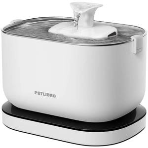 lot 2128 image: PETLIBRO Cat Water Fountain, Cordless Pet Water Fountain Battery Operated, 2.5L84oz Dockstream Water Fountains for Cats Indoor, Cat Fountain with Stainless Steel Tray, Easy to Clean BPA-Free