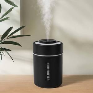 lot 2461 image: Portable Mini Humidifier, 180ml USB Cool Mist Small Humidifiers for Bedroom, Personal Desktop Humidification for Car Office Travel & Indoor Plants(Black)