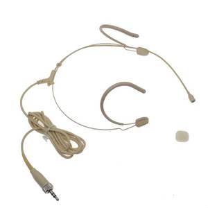 lot 2477 image: Beige SL6 Strong Cable Ear Hanging Headset Microphone for Sennheiser EW G3 G4 BeltPack Wireless System Omnidirectional Head Mic