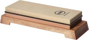 lot 2486 image: KING KW65 10006000 Grit Combination Whetstone with Plastic Base