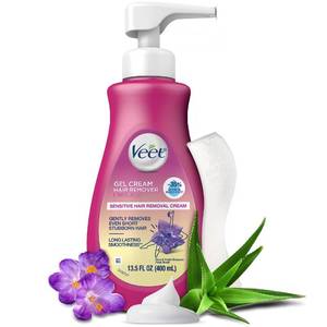 lot 2488 image: Hair Remover, Veet Gel Hair Removal Cream Sensitive, 13.5 Ounce, Sensitive formula with Aloe Vera and Vitamin E (pack of 1)