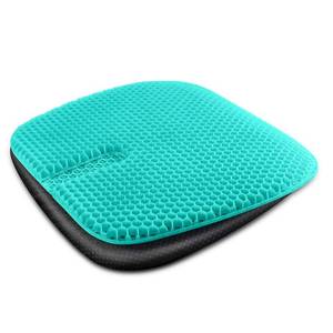 lot 2496 image: masteymoh Gel Seat Cushion for Long Sitting, Gel Cushions for Pressure Sores Relief, 18.5x17.3x1.2 Inches Cooling Gel Car Seat Cushion, Seat Cushions for Office Chairs with Breathable Nonslip Cover