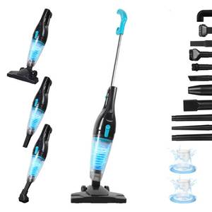 lot 3828 image: Visible dirt - Intercleaner Corded Vacuum Cleaner, 15KPa Powerful Suction with 400W Motor, 12 in 1 Lightweight Bagless Stick Vac with Handheld, Ultra Quiet, for Hardwood Floor Carpet Car Pet Hair
