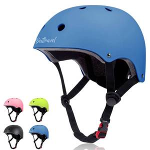lot 3845 image: Besttravel Kids Bike Helmet, Toddler Adjustable Toddler Bike Helmet Ages 3-8 Years Old Boys Girls Multi-Sports Safety (Blue)