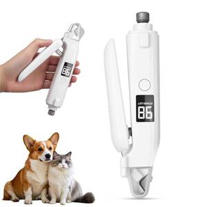 lot 4411 image: PETCHO 2-in-1 Dog Nail Clipper, Dog Electric Nail Grinder for Large Medium Small Dogs, 2 LED Lights Cats Nail Trimmer with Battery Display