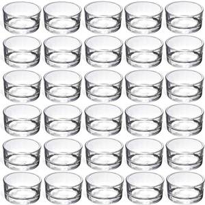 lot 5562 image: GOLDEAL 30 PCS Small Clear Glass Tealight Candle Holders,Tealight Holders Bulk Use for Weddings Parties Dinner,for 1.5 Tealight. as Well as Candle Mould��
