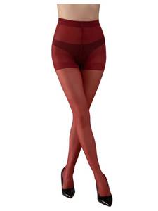 lot 6025 image: WDIRARA Womens Sheer Tight High Waisted Stockings Party Club Pantyhose Red X-Large