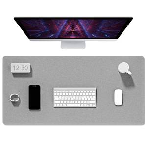 lot 6032 image: Auhoahsil Felt Desk Mat, Minimalist Large Mouse Pad XXL 35.5 x 15.7 in, Desk Matt for Desktop, Keyboard, Laptop, Computer, Office, Work from Home, Gaming, Light Gray