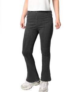 lot 6035 image: SDANYETIS Girls Flare Jeans Stretchy Bell Bottom Denim Pants with Pockets Black 11-12Y