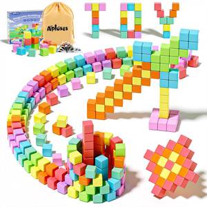 lot 6082 image: Magnetic Blocks, Magnet Building Cubes for Toddlers Ages 3-5, STEM Educational Sensory Autism Montessori Preschool Toys, Gifts for Kids Ages 4-8 Year Old Boys and Girls