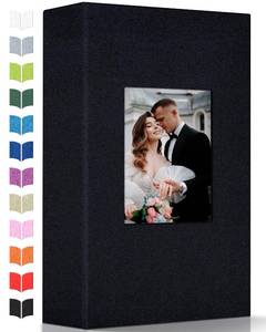 lot 6092 image: Artfeel Photo Album 4x6 with 300 Pockets,Slip-in Picture Albums,Linen Cover Memory Book with Front Window,White Page Vertical Photo Book for Wedding,Family,Anniversare,Baby,Vacation