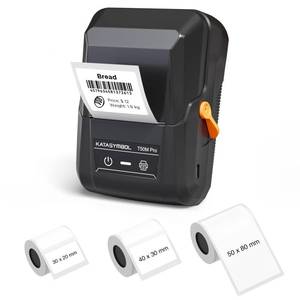 lot 6389 image: SUPVAN T50M Pro Bluetooth Label Maker Machine with 3 Tapes, Wide Waterproof Label, Versatile App with 40 Fonts and 650 Icons, Inkless Labeler for Home, Kitchen, School, Office Organization, Black
