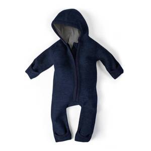 lot 6407 image: Ehrenkind� WOOLEN JUMPSUIT for Kids  Baby woolen jumpsuits made of natural virgin wool with zipper  wool suit for toddler and baby  Blue Size 98104