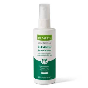 lot 6427 image: Medline Remedy Essentials Spray Cleanser (4 fl oz Spray), 1 Count, Scented, Full Body Cleanser & Shampoo, Sulfate Free, Gentle Body Wash, For Men & Women, Incontinence Cleaning, Bedside Cleansing