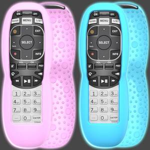 lot 6481 image: A2 Pack Case for DirecTV RC73 Remote Control, Remote Cover Compatible with DirecTV Controller, Silicone Battery Cover Skin Sleeve Glow in The Dark Blue Purple