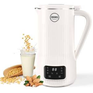 lot 7142 image: Nut Milk Maker Machine 20oz �� Upgraded 10-Blade Almond, Soy & Oat Milk Maker, Plant-Based Dairy-Free Beverage Maker with Auto-Clean, Timer, Keep Warm, Boil & Cold Drink Functions �� White