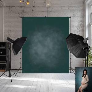 lot 7170 image: Kate Dark Green Photography Backdrops Abstract Photo Backdrop Poratrait Background for Photoshoot, 10x10ft