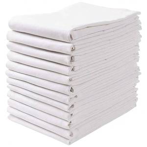lot 7180 image: Wealuxe Flour Sack Dish Towels for Kitchen, 12 Pack, 28x28 - Lint-Free, Super-Absorbent Cotton Tea Towels for Kitchen Drying, Bread Proofing, Baking, Crafting, Embroidery