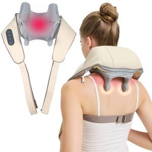 lot 7185 image: Jdfdexc 4D Deep Cordless Tissue Kneading Neck Massager with Heating Function,dasdqw