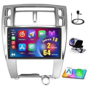 lot 7199 image: Inefala 2G64G Android 15 Car Radio for Hyundai Tucson 2006-2009 with Wireless CarplayAndroid Auto, 10 Inch HD Touchscreen Car Stereo with GPS WiFi Bluetooth FMRDS SWC Backup Camera MIC