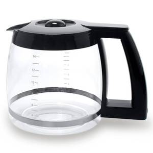 lot 7200 image: 14-Cup Glass Replacement Coffee Carafe Compatible with Cuisinart Coffee Maker Models DCC-2200, DCC-2600, DCC-2800, DCC-3200, and DCC-3200P1, Coffee Pot Decanter Pitcher, Black Handle
