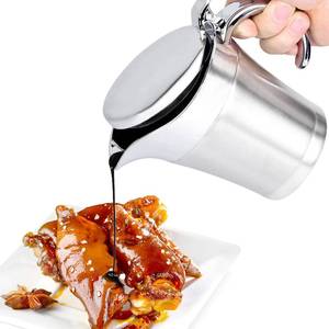 lot 7206 image: Stainless Steel thermal Gravy Boat, 16 Oz Double Insulated Gravy Sauce Jug with Hinged Lid for Family Dinner, Thanksgiving, Halloween, Christmas