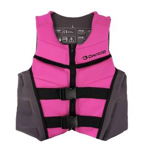 lot 7215 image: Owntop Swim Jacket Youth 50-90 lbs, Neoprene Swim Vest Kids, Lightweight, Quick-Dry, Buckles Zipper, Kayak, Swimming Training, Boating, Watersports (Fuchsia, M)