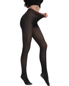 lot 8333 image: Vermun Fleece Lined Tights Women Thermal Winter Leggings with Soft Fleece Lined Fake Translucent Warm Thick Tights Stretchy & Comfortable High Waist Pantyhose for Women Multiple Thickness Options