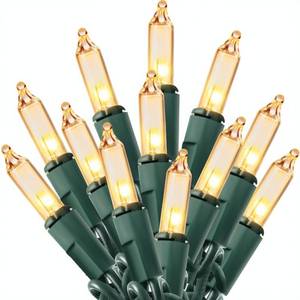 lot 8336 image: Joiedomi Clear Christmas String Lights Indoor,100 Count Mini White Fairy Light Outdoor,19.4 FT Decor for Patio Dorm Classroom Bedroom Holiday Wedding Party Garland Birthday Festival,Green Wire