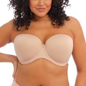 lot 8343 image: Elomi Womens Plus Size Smooth Strapless Seamless Underwire T-Shirt Bra, Sahara, 40G