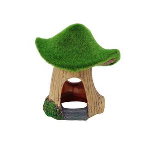 lot 8408 image: WishLotus Mushroom Fish Tank Accessories, Resin Aquarium Decorations with Hollow Hole, Fishtank Decorations for Shrimp Betta, Betta Fishtank Accessories for Resting Playing Hiding (Thin Mushroom)