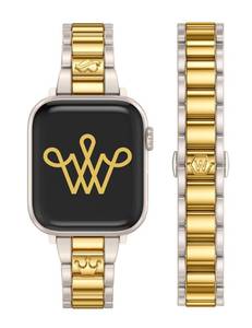 lot 8409 image: Wearlizer Compatible with Apple Watch Bands for Women 4140384445464942mm, Dressy Metal Strap Designer Stainless Steel Gold Silver Bracelet for iWatch Series 11 10 9 8 7 6 5 4 3 SEUltra 3 2 1