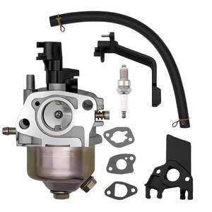 lot 8438 image: Carburetor & Spark Plug for Generac GP1800 GP3600 ETQ 4000 3000 3050 3200 4375 Watts Generator Powered by 163cc 196cc 208cc 212cc 224cc 6.5HP 7HP Engine with Gasket Insulator Carb Tune Up Kits