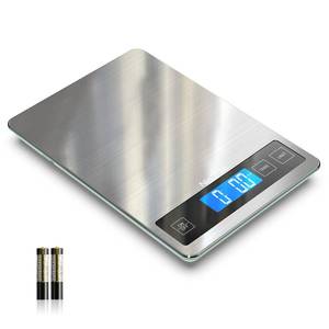 lot 8462 image: Nicewell Food Scale, 22lb Digital Kitchen Scale Weight Grams and oz for Cooking Baking, 1g0.1oz Precise Graduation, Stainless Steel and Tempered Glass (Ash Silver)