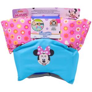 lot 8464 image: SwimWays Disney Minnie Swim Trainer, US Coast Guard Approved Life Vest Kids Swim Vest, Arm Floaties & Life Jackets for Kids 33-55 lbs, Minnie
