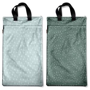 lot 8466 image: Mama Koala Reusable Hanging Wet Dry Bags for Baby Items, Cloth Diapers, Swimsuits, Travel, Gym Clothes, Beach, Pump Parts, Toiletries, Two Zippered Pockets, 2 Pack (W005L)