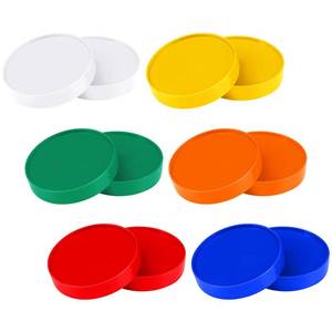 lot 8497 image: BrightRow 12 Pcs Colorful Juice Pouring Bottle Caps Lids 3.5 Inch Suitable for 34 oz Bar Pour Containers for Bar Kitchen Party Supplies