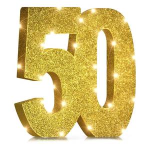 lot 10018 image: ToCome 50th Birthday Party Decorations 12x12 Inch Anniversary 50th Centerpiece Table Decorations