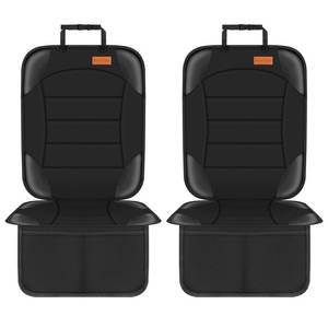 lot 11694 image: Siivton Car Seat Protector for Child Seat Cushion for Leather and Fabric Seats, 2 Mesh Pockets, Non-Slip Backing, Carseat Protectors for Vehicles, Baby, Pets (2 Pack)