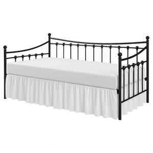 lot 11699 image: Cottington Lane Ruffled Daybed Skirt with Split Corner, Premium Hotel Quality Brushed Microfiber Twin Size Gather Dust Ruffle 18 Inch Drop Sofa Bedskirt, Easy Fit, Stay in Place, White