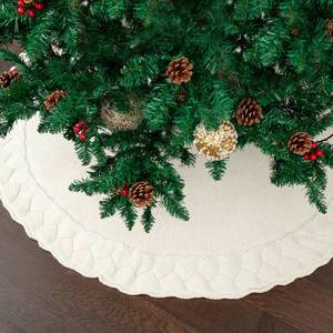 lot 12179 image: Mr. Pen- Knitted Christmas Tree Skirt 24 inches, Xmas Tree Skirt, Christmas Skirts for Xmas Trees