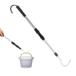 lot 12200 image: ORAPXI Pool Skimmer Hook Skimmer Basket Pole Collapsible Hook with Handle 39.7 Inch Pool Lid Basket Lift Tool Cleaning Tool Suitable for Baskets with Handle