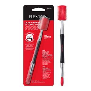 lot 12206 image: Revlon Lash & Brow Styling Tool, Dual Ended Eyelash Separator & Eyebrow Brush Spoolie, Works with Mascara & Brow Makeup, 1 count