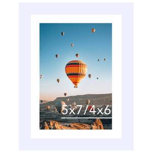 lot 12208 image: JCJMY 5x7 Picture Frame White with 4x6 Mat for Wall Hanging or Tabletop, Display Photo 4x6 with Mat or 5x7 Without Mat, 5 by 7 Wall Gallery Poster Photo Frame with Shatter Resistant Plexiglass, White