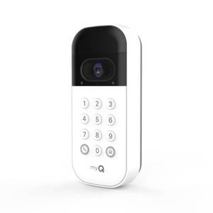 lot 12219 image: myQ Smart Garage Door Video Keypad with Wide-Angle Camera,Customizable PIN Codes,and Smartphone Control��Take Charge of Your Garage Access Works with Chamberlain, LiftMaster and Craftsman openers,White