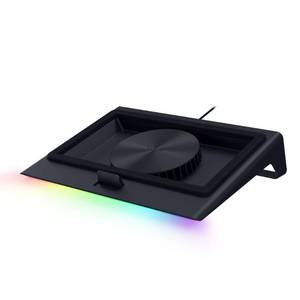 lot 13951 image: Razer Laptop Cooling Pad Adaptive Smart - Intelligent Fan Control - Airtight Pressure Chamber - Fits Most Laptops & Macbooks 14�� to 18 - Preset & Custom Fan Curves - 3 Port USB Type A - Chroma RGB