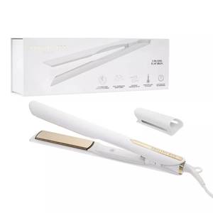 lot 13955 image: Kristin Ess 3-in-One Professional Titanium Hair Straightener Curler 2 in 1  Beach Waver Combo for Women with Curly, Frizzy  Thick Hair - 1 14 Inch Dual Voltage Flat Iron  Travel Cap - 440 Degree (used)
