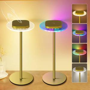lot 13977 image: LOFTEK Cordless Table Lamps Set of 2, Rechargeable Table Lamp, Up to 55 Hrs Ultra-Long Battery Life, Eye-Friendly, Touch Dimming, Portable Wireless Ambient Lighting (Gold, 2 Pack)