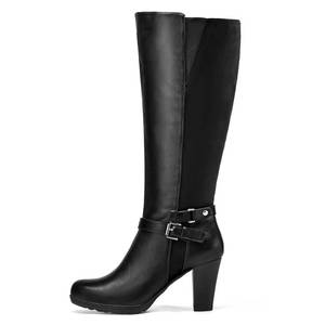 lot 13979 image: mysoft Womens Knee High Boots Chunky Heel Boots with Zipper